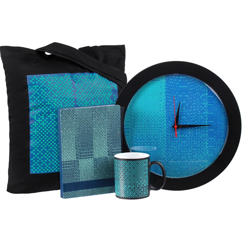 Часы настенные Big Data, черные / Миниатюра WWW (1000)