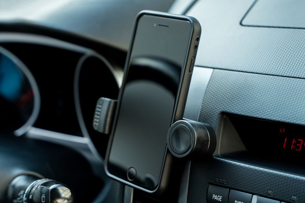 Держатель для телефона David Clinch, черный / Миниатюра WWW (1000)