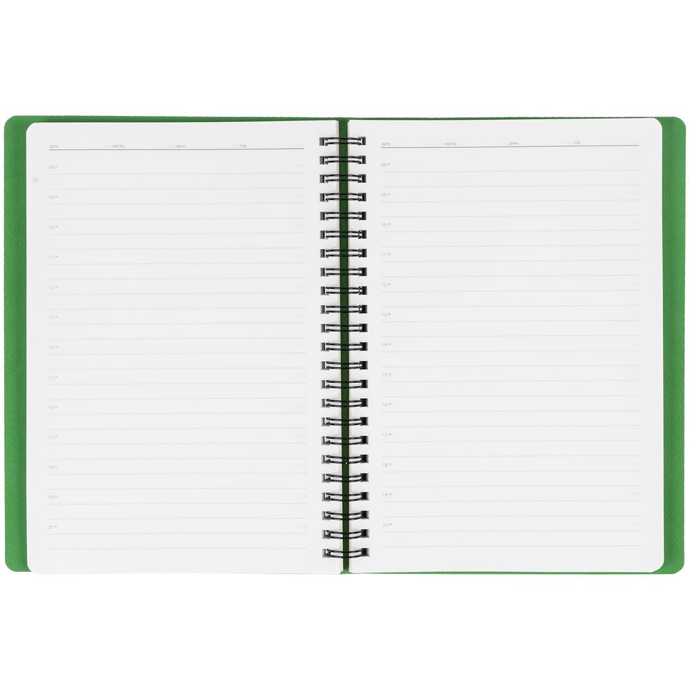 Ежедневник Twill, недатированный, зеленый / Миниатюра WWW (1000)