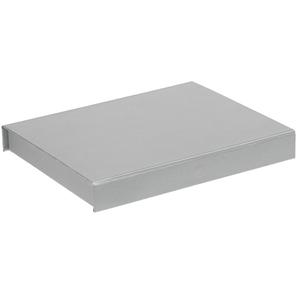 Коробка Doc под блокнот, аккумулятор и ручку, серебристая / Миниатюра WWW (1000)