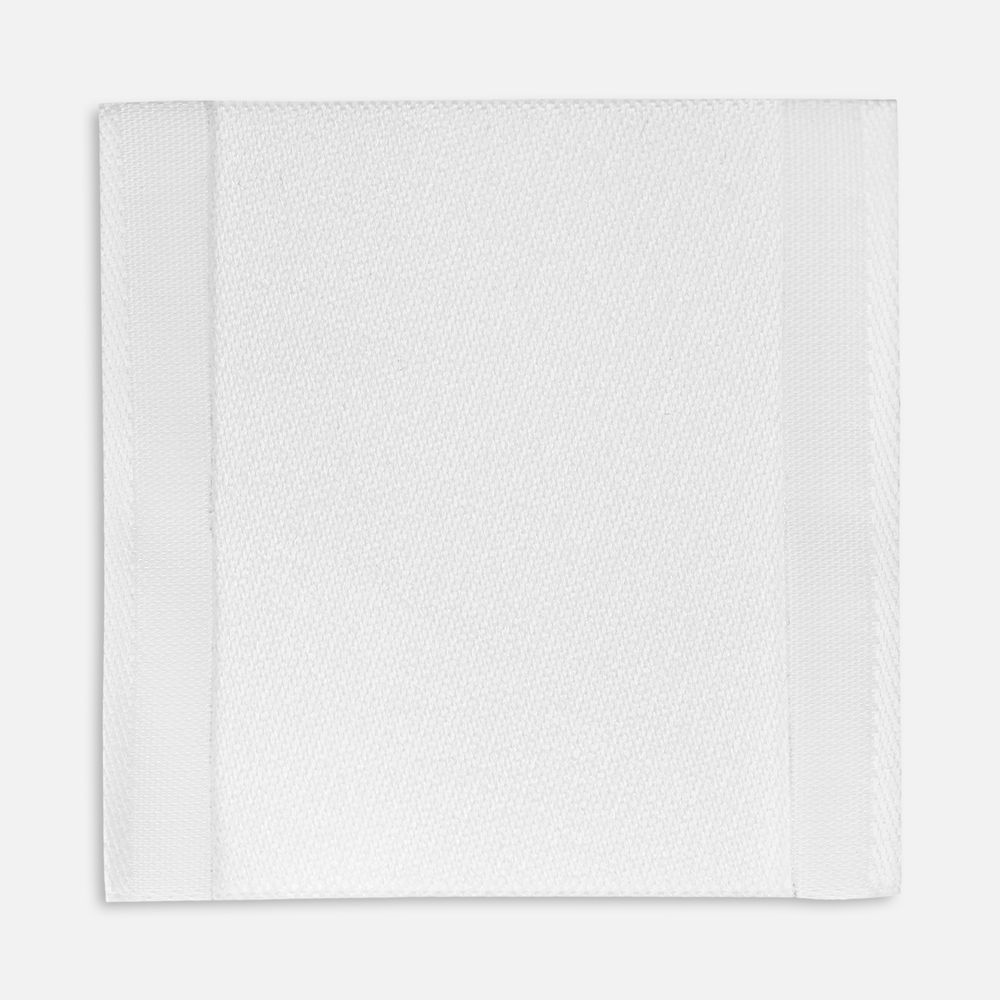 Лейбл тканевый Epsilon, L, белый / Миниатюра WWW (1000)