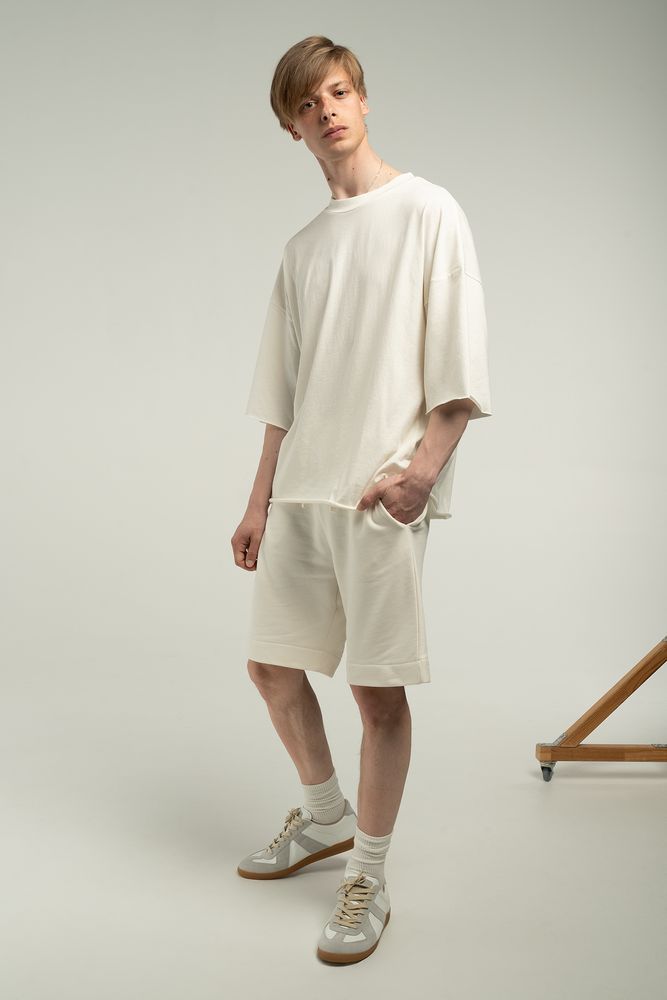 Футболка унисекс T1, молочно-белая / Миниатюра WWW (1000)