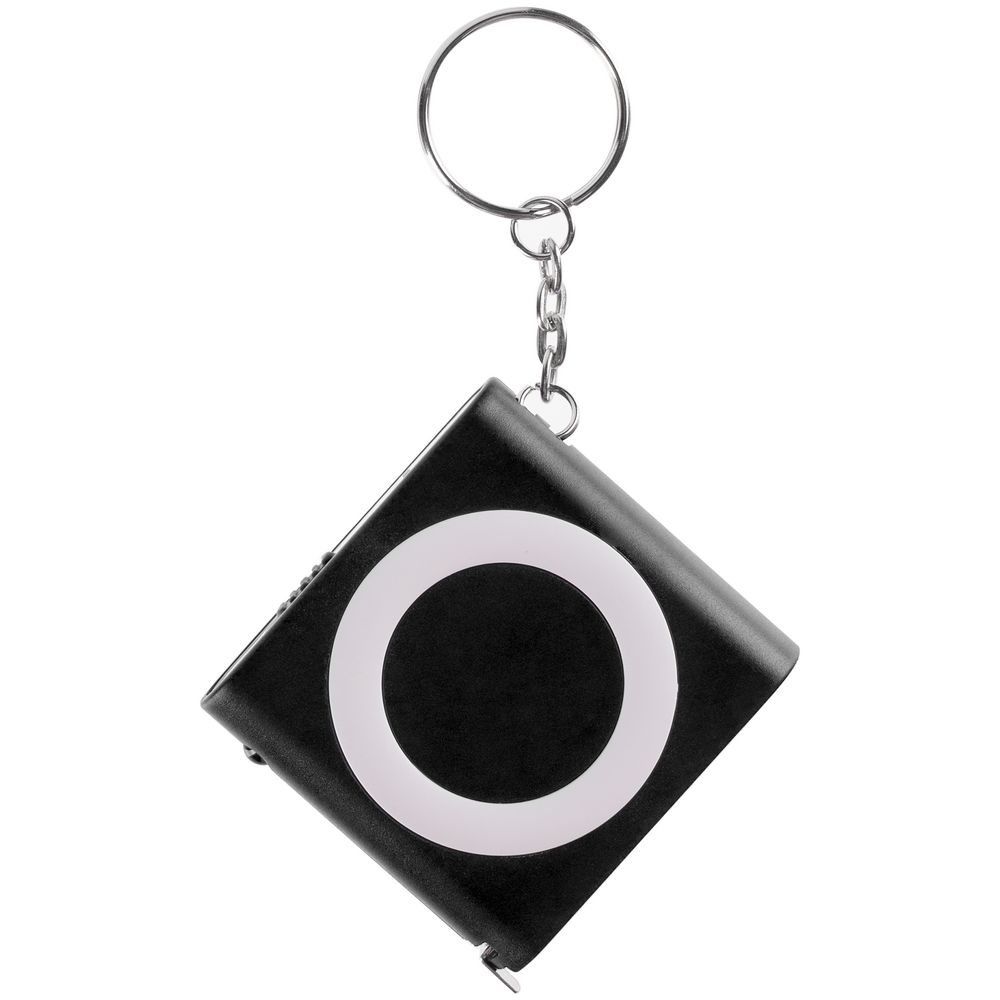 Брелок-фонарик с рулеткой Rule Tool, черный / Миниатюра WWW (1000)