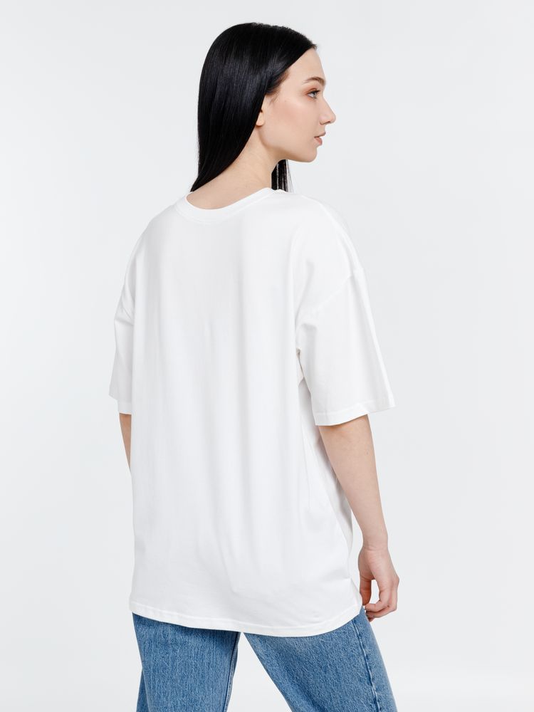 Футболка оверсайз унисекс Big Haul, молочно-белая / Миниатюра WWW (1000)