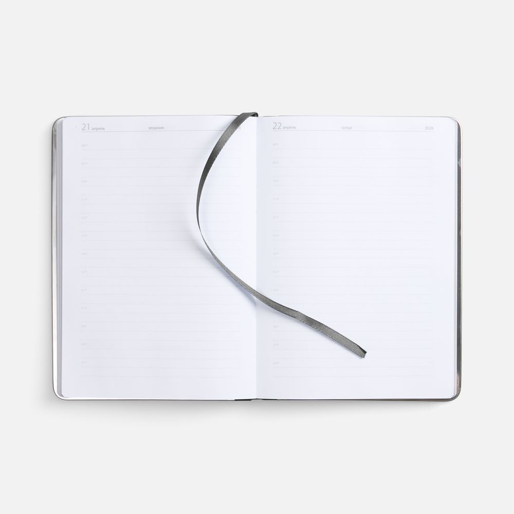 Ежедневник Metal Frame на заказ, датированный, темно-серый / Миниатюра WWW (1000)