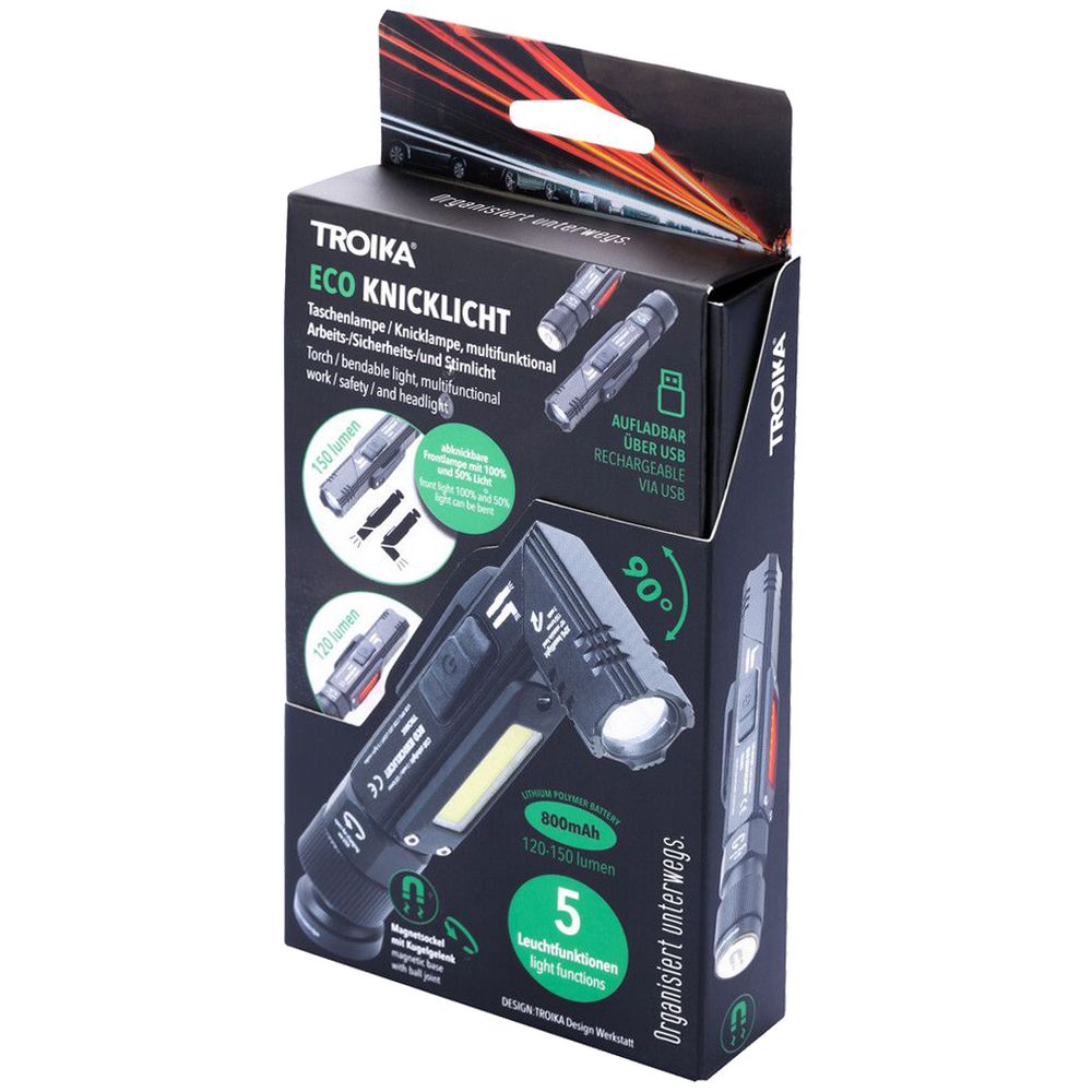 Аккумуляторный фонарь Eco Knicklicht, черный / Миниатюра WWW (1000)