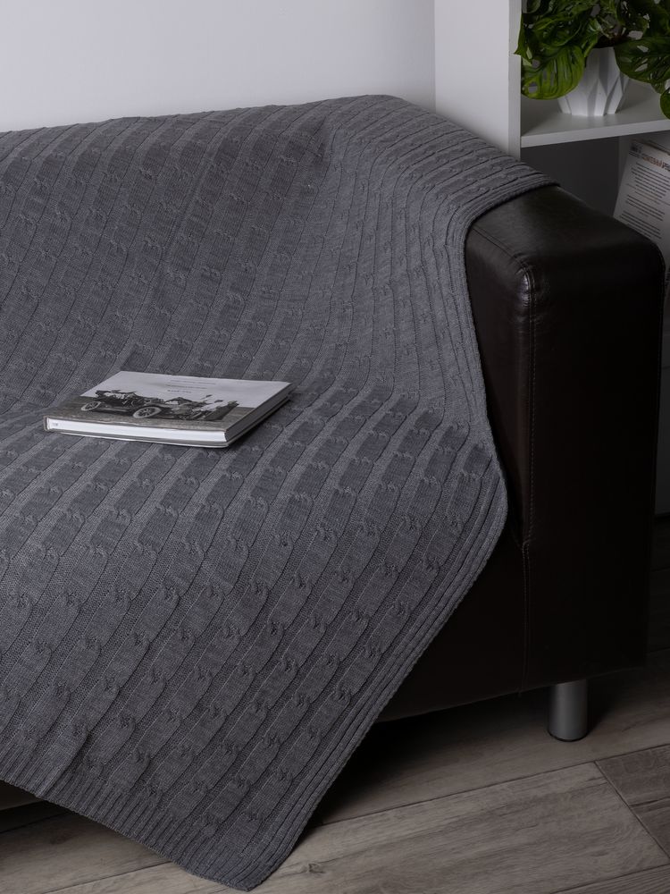 Плед Trenza, серый / Миниатюра WWW (1000)