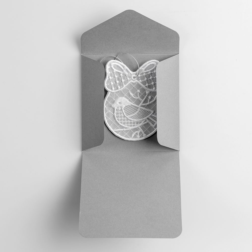 Подвеска вышивная «Птичка» в конверте / Миниатюра WWW (1000)