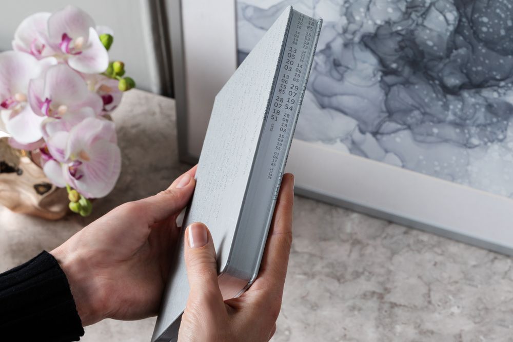 Ежедневник «Исторический», полудатированный, серебро / Миниатюра WWW (1000)