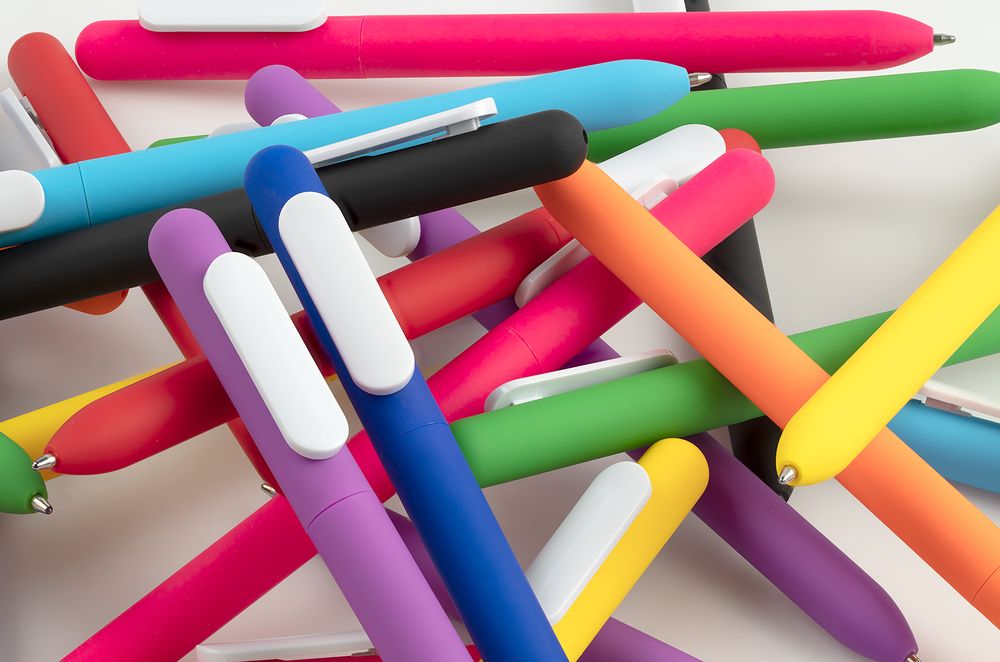 Ручка шариковая Swiper Soft Touch, неоново-оранжевая с белым / Миниатюра WWW (1000)