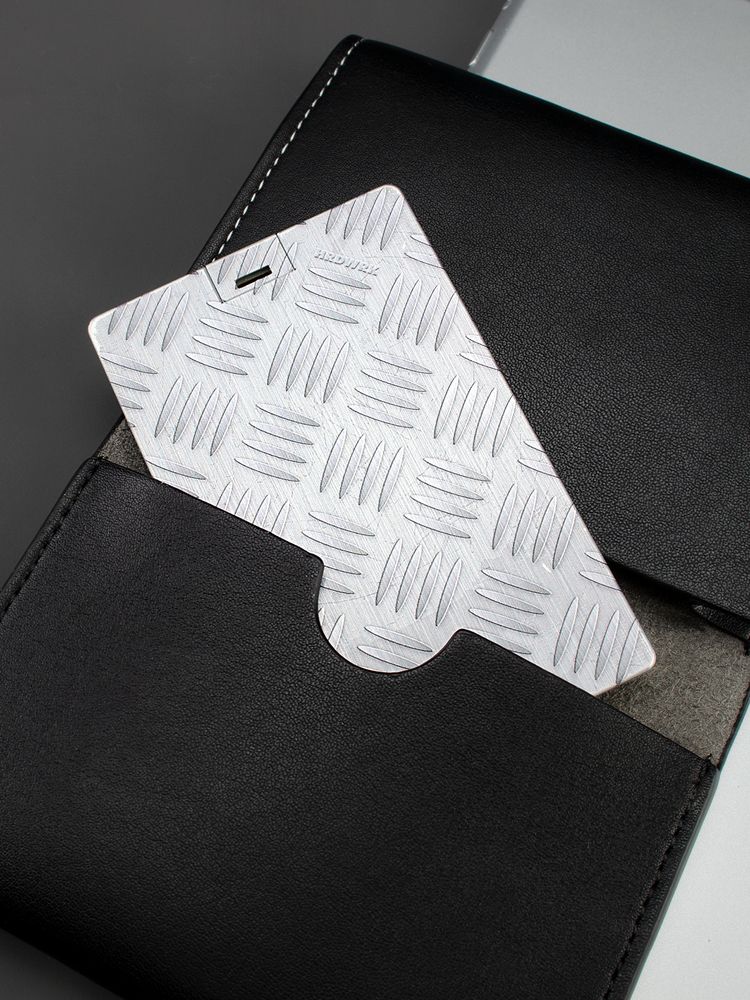 Флешка Hard Work, 16 Гб, серебристая / Миниатюра WWW (1000)