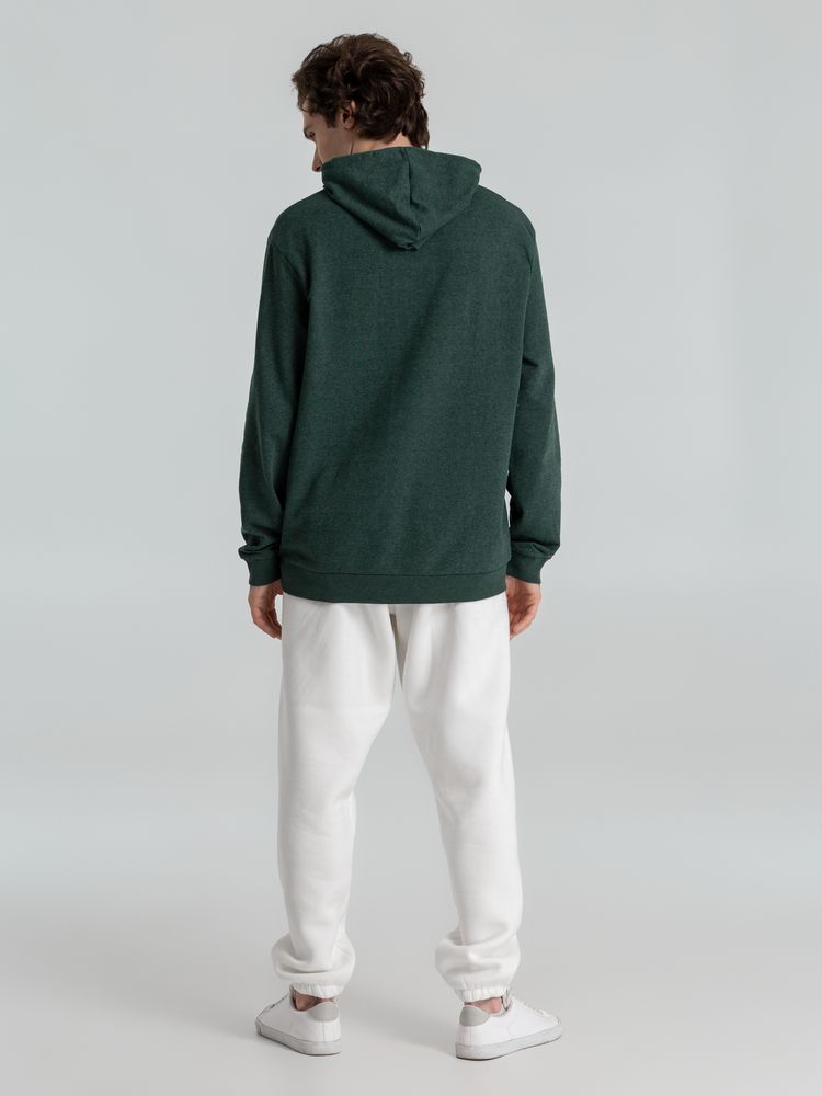 Толстовка с капюшоном унисекс Hoodie, темно-зеленый меланж / Миниатюра WWW (1000)