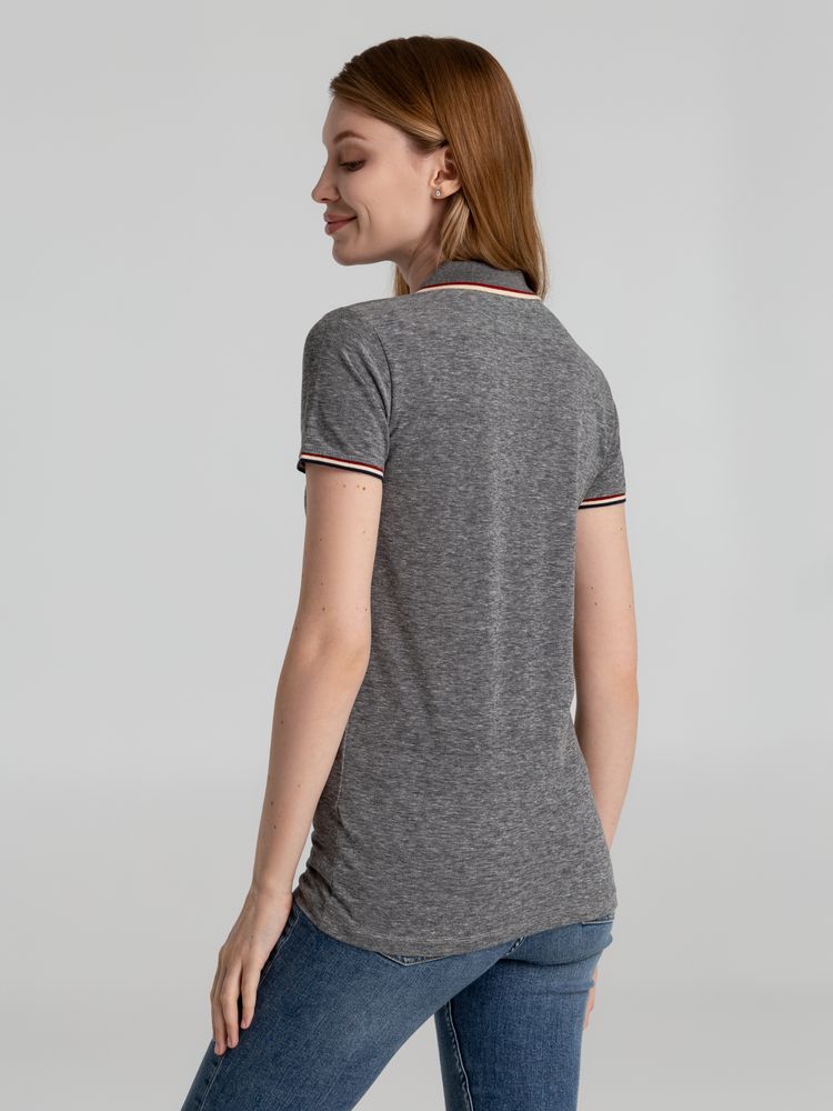 Рубашка поло женская Paname Women, черный меланж / Миниатюра WWW (1000)