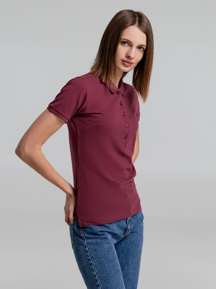 Рубашка поло женская Neptune, вишнево-красная / Миниатюра WWW (1000)