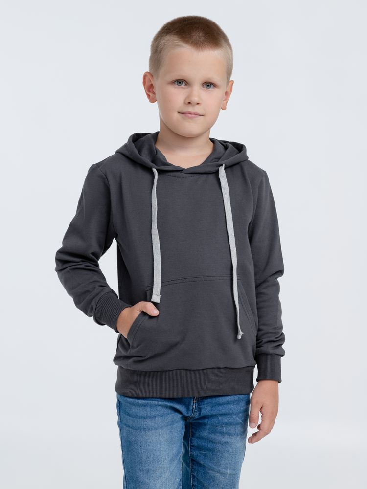 Толстовка с капюшоном детская Kirenga Kids, темно-серая (графит) / Миниатюра WWW (1000)