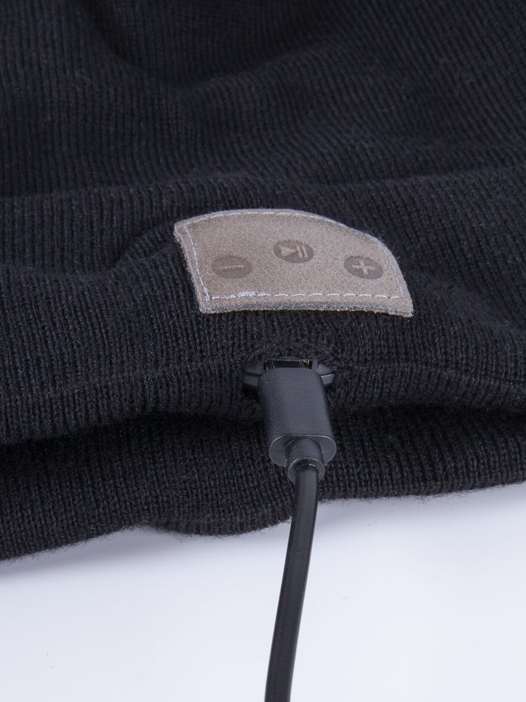 Шапка с Bluetooth наушниками Real Talk Headset, черная / Миниатюра WWW (1000)