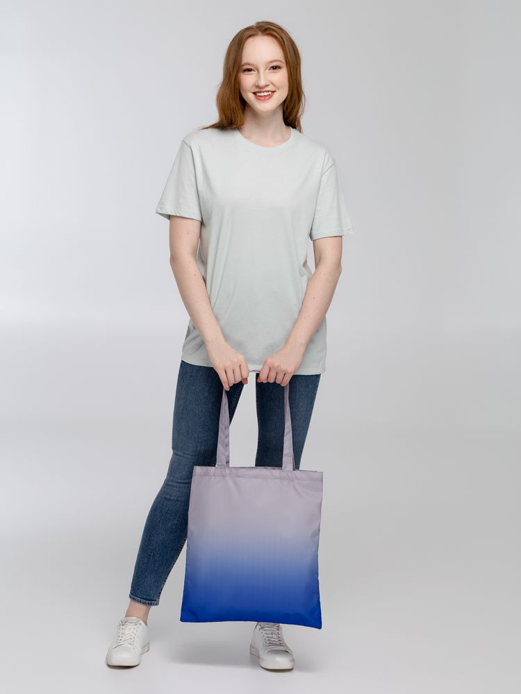 Сумка для покупок Shop Drop, серо-синий градиент / Миниатюра WWW (1000)