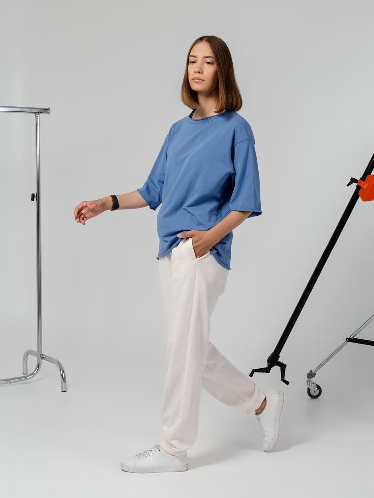 Футболка оверсайз Vozduh 2.0, темно-синяя / Миниатюра WWW (1000)