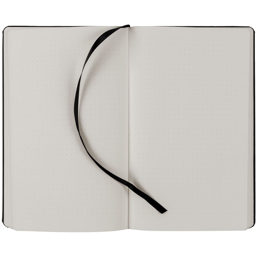 Блокнот Magnet Chrome с ручкой, черный / Миниатюра WWW (1000)