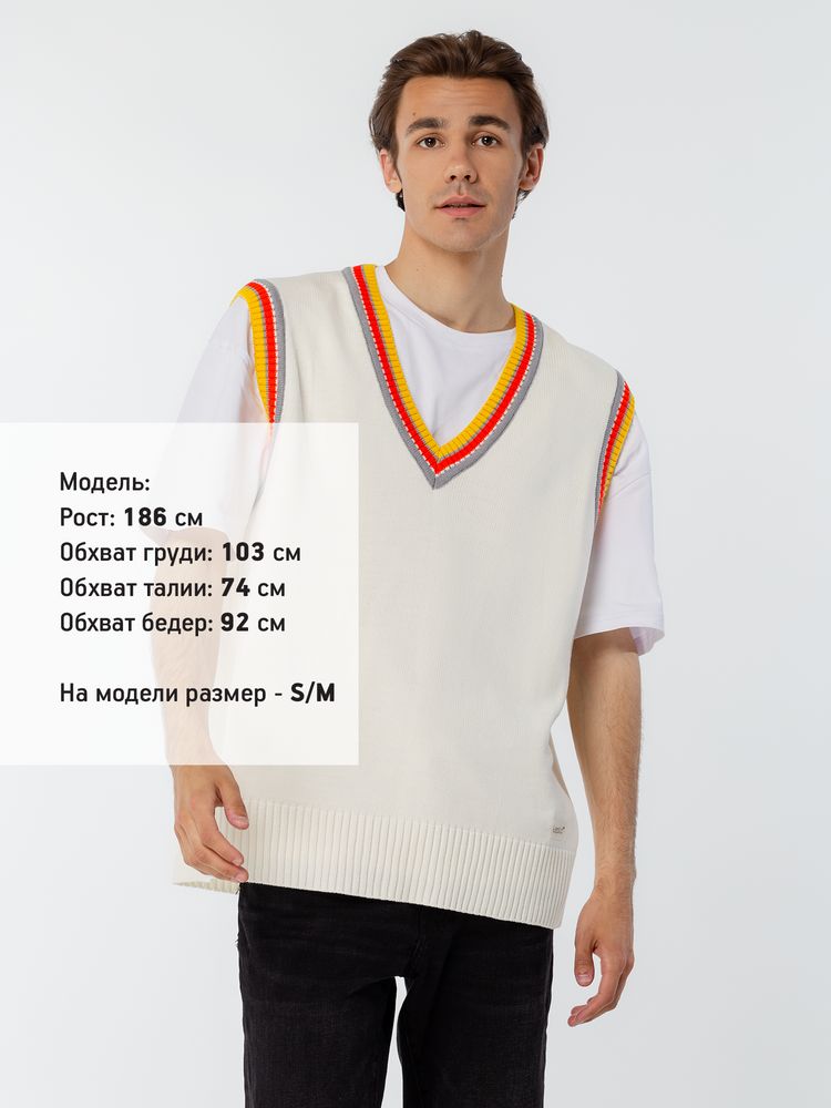 Жилет оверсайз унисекс Cornell в сумке, молочно-белый / Миниатюра WWW (1000)