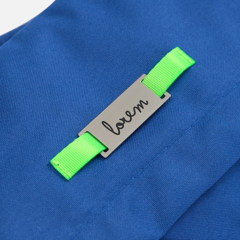 Шильдик металлический Kova, серебристый / Миниатюра нанесения (1000)