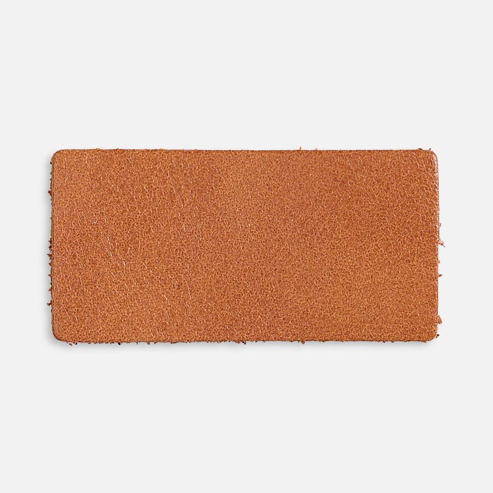 Лейбл кожаный Tuken, S, горчичный