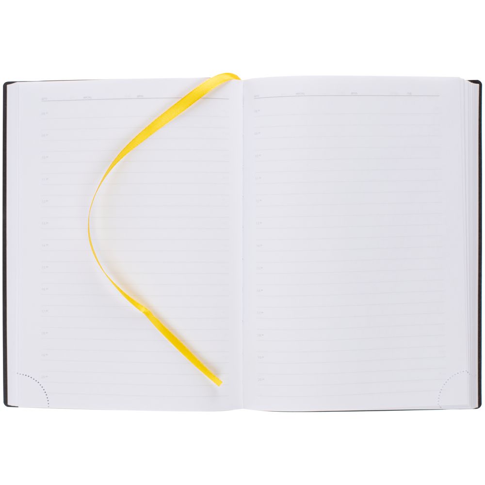 Ежедневник Vivian Metal, недатированный, желтый / Миниатюра WWW (1000)