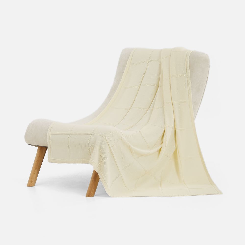 Плед Chainfield, белый (молочный) / Миниатюра WWW (1000)