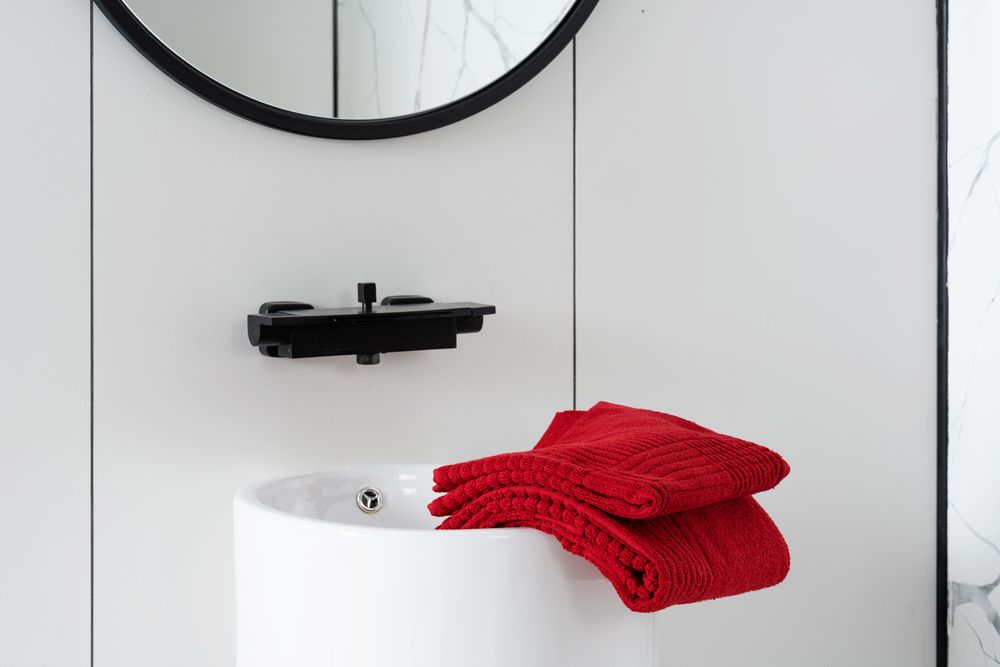 Полотенце Farbe, среднее, красное / Миниатюра WWW (1000)