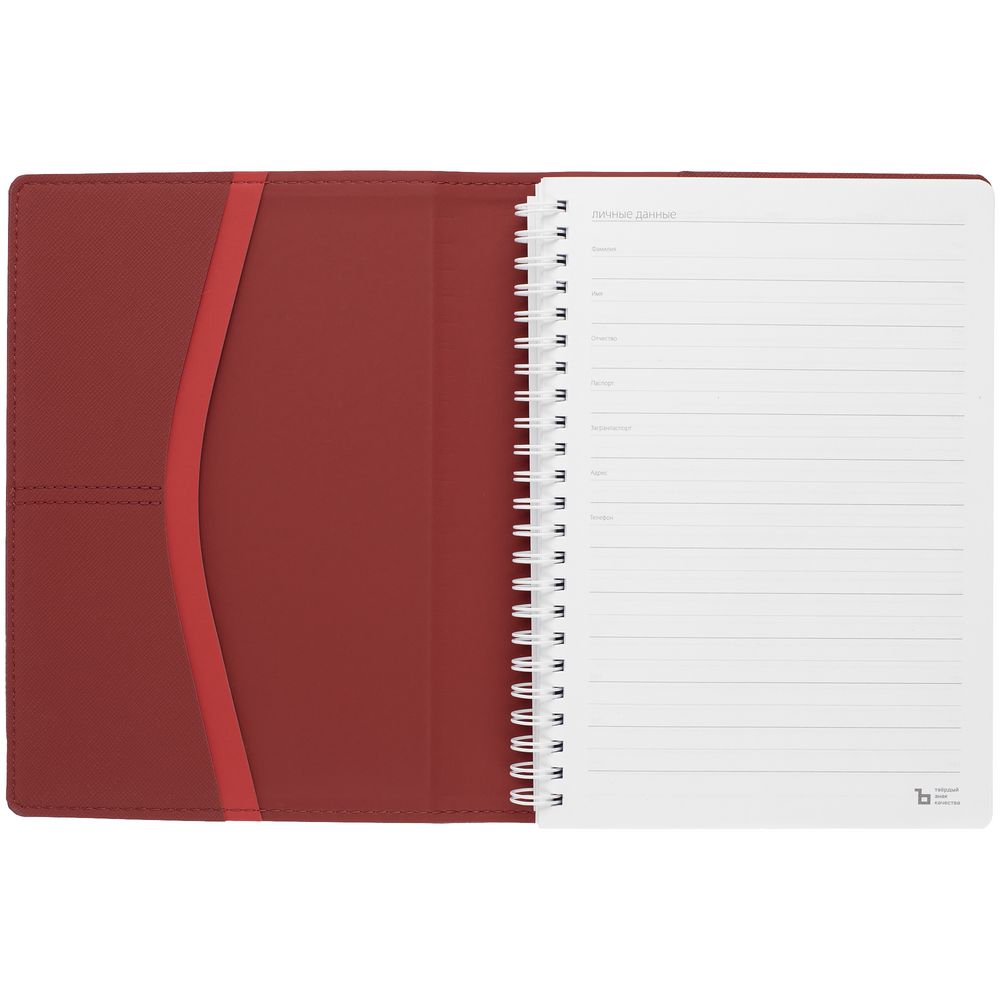 Ежедневник Spring Touch, недатированный, красный / Миниатюра WWW (1000)