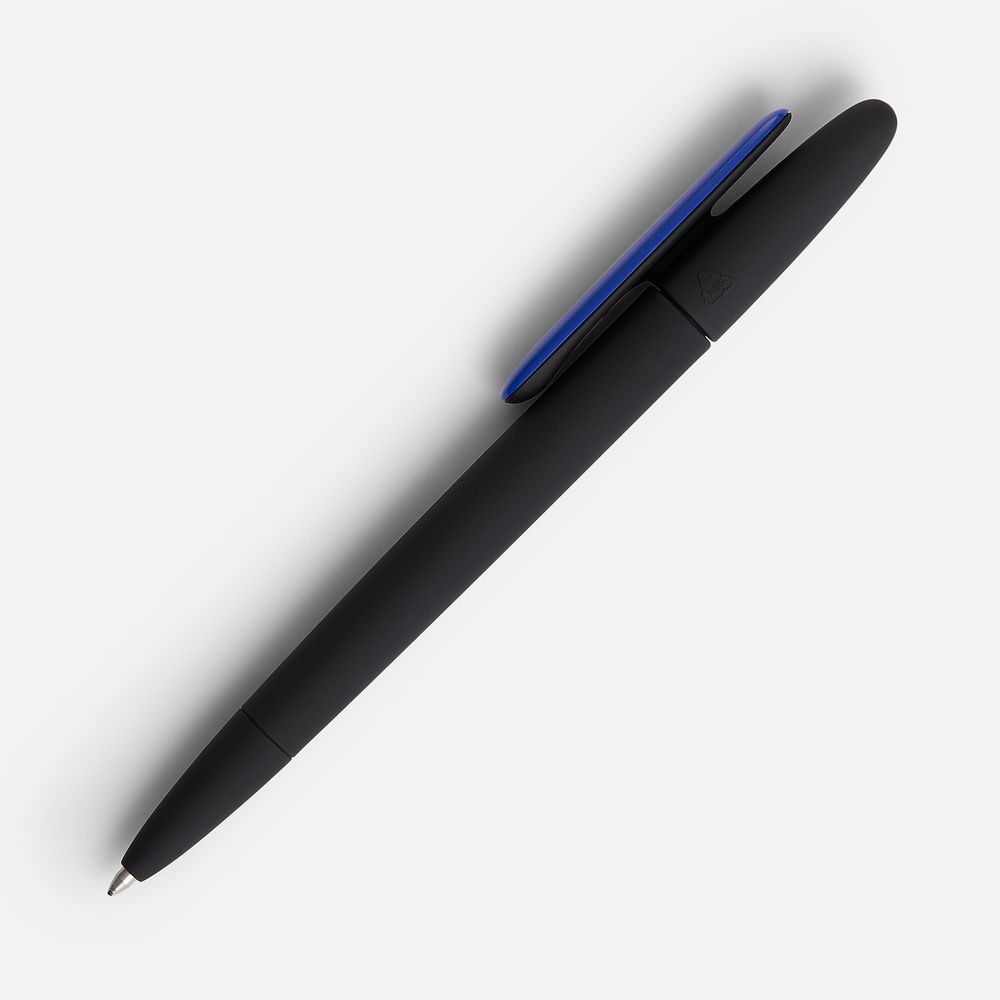 Ручка шариковая Prodir DS5 TRR-P Soft Touch, черная с синим / Миниатюра WWW (1000)
