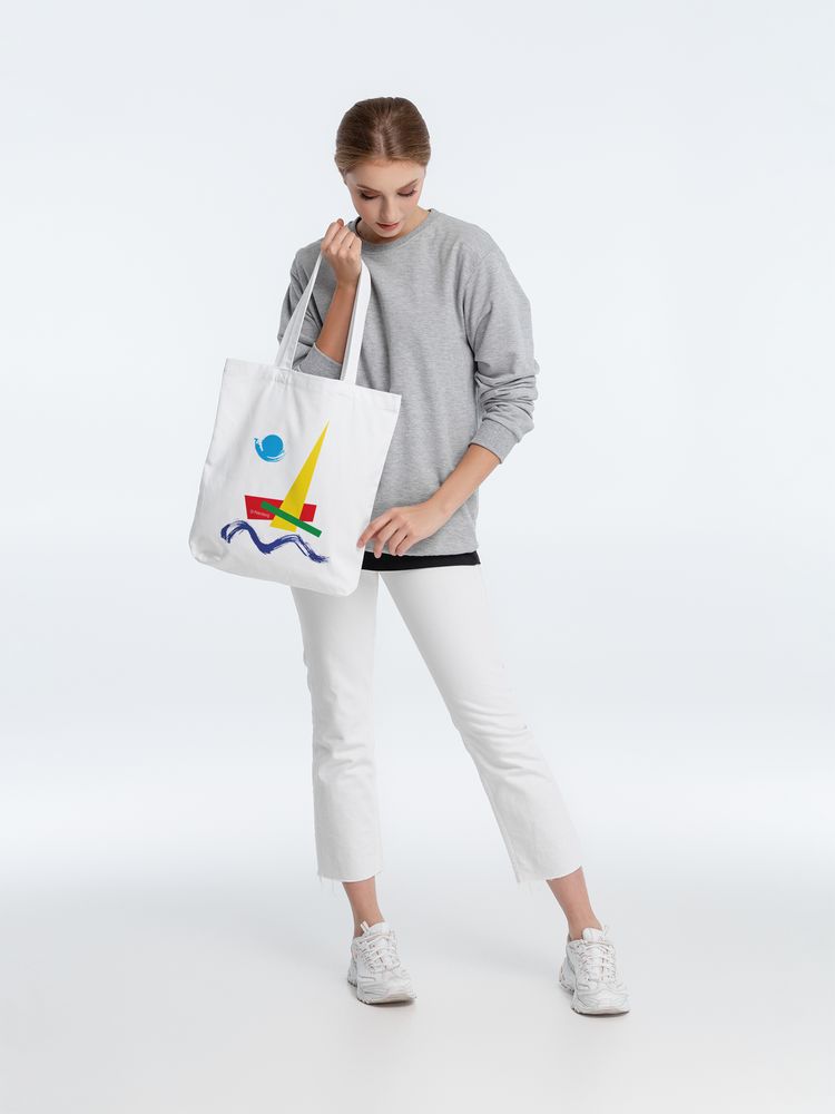 Холщовая сумка «Форма Лахты», белая / Миниатюра WWW (1000)