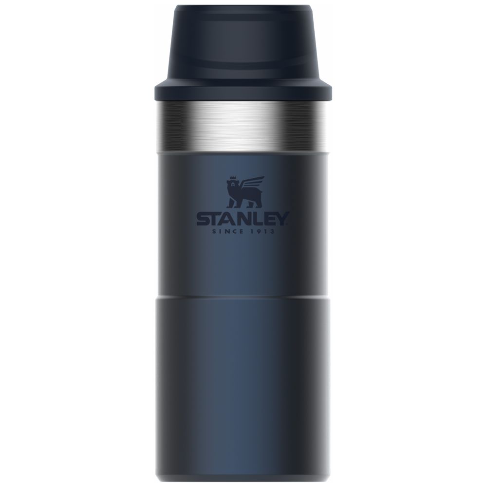 Термокружка Stanley Classic One Hand 2.0, малая, синяя / Миниатюра WWW (1000)
