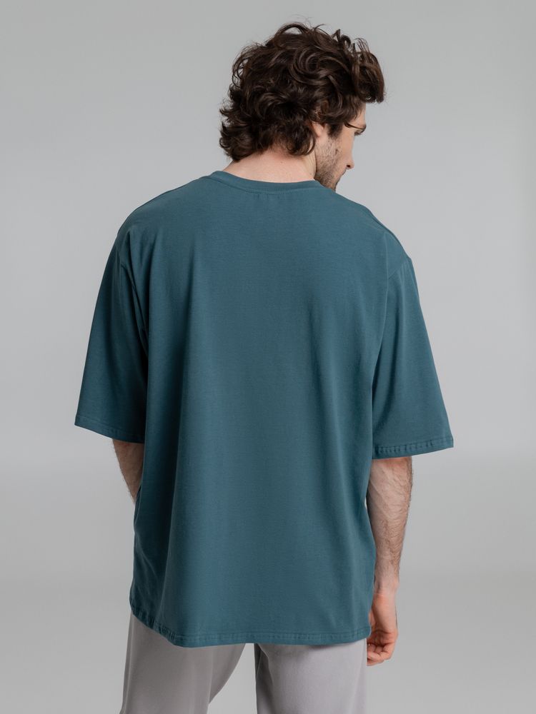 Футболка оверсайз Slope, бирюзовая (морская волна) / Миниатюра WWW (1000)