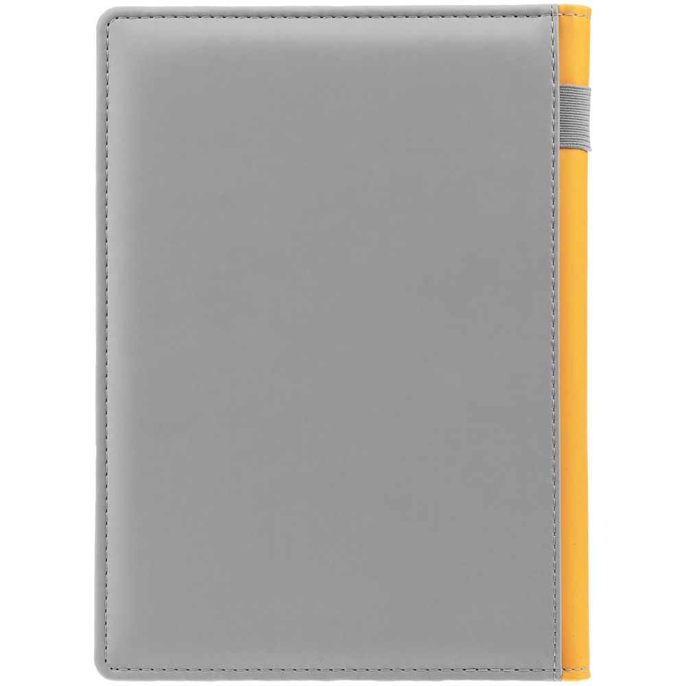 Ежедневник Spain Shall, недатированный, серый с желтым / Миниатюра WWW (1000)