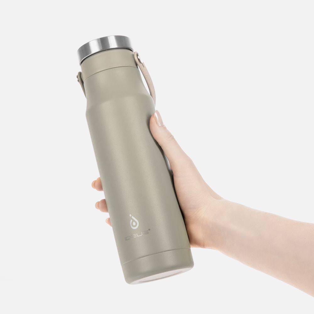 Термобутылка Tateyama, серо-бежевая / Миниатюра WWW (1000)