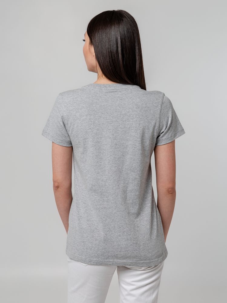 Футболка женская T-bolka Stretch Lady, серый меланж / Миниатюра WWW (1000)