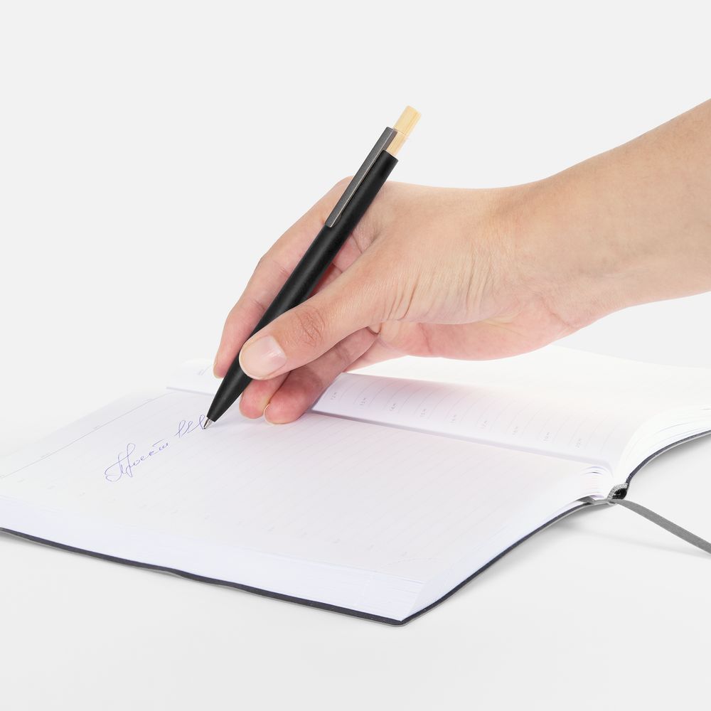 Ручка шариковая Bambink, черная / Миниатюра WWW (1000)