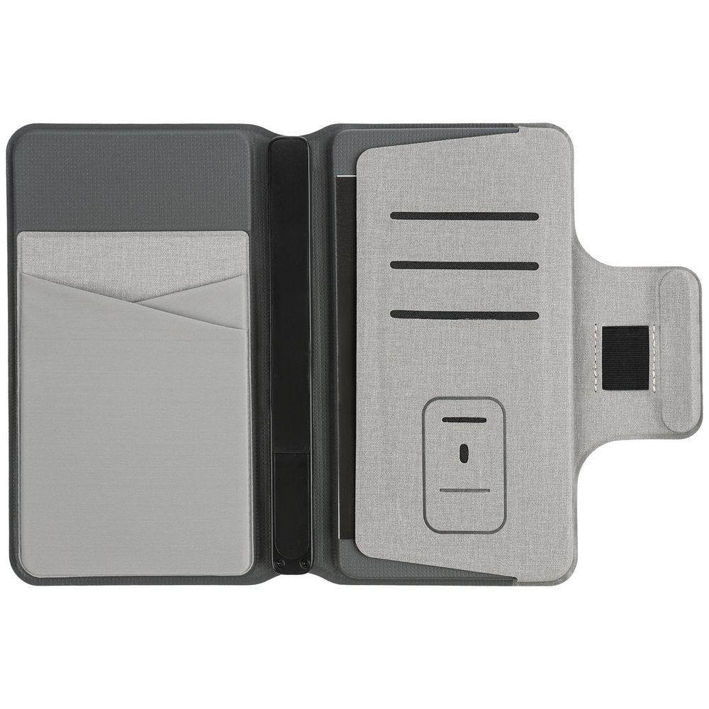 Дорожный органайзер с аккумулятором Oiro, серый / Миниатюра WWW (1000)