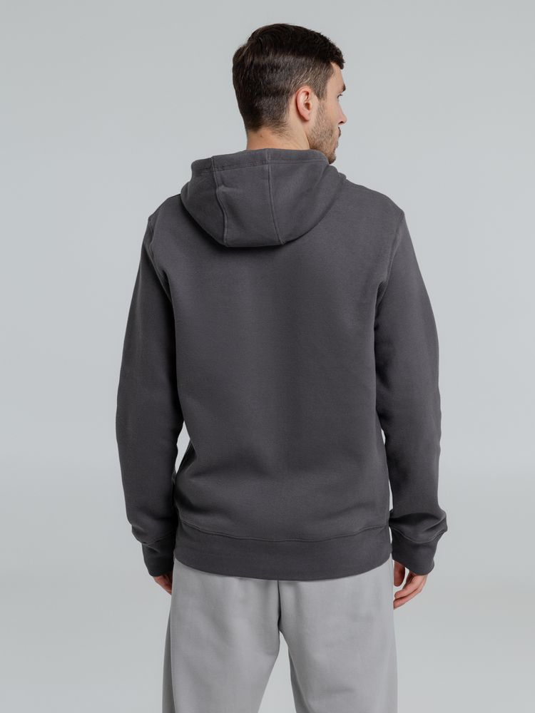 Толстовка с капюшоном на молнии унисекс King, темно-серая / Миниатюра WWW (1000)