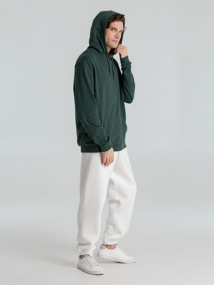 Толстовка с капюшоном унисекс Hoodie, темно-зеленый меланж / Миниатюра WWW (1000)