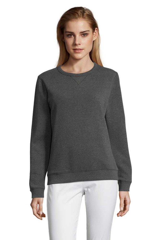 Толстовка женская Sully Women, черный меланж / Миниатюра WWW (1000)