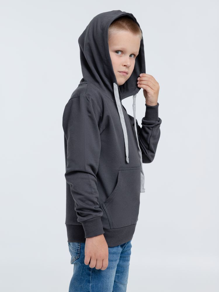 Толстовка с капюшоном детская Kirenga Kids, темно-серая (графит) / Миниатюра WWW (1000)