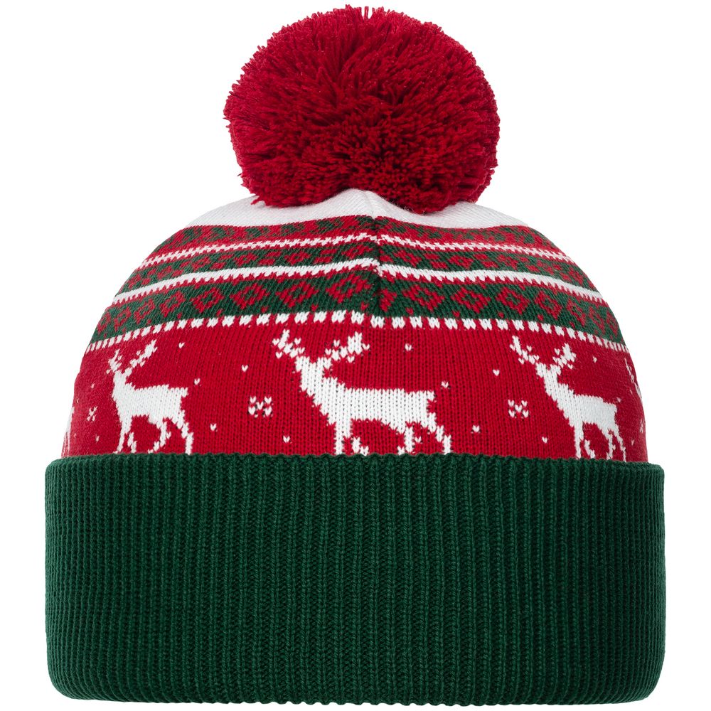 Шапка Mirakler, красная с зеленым / Миниатюра WWW (1000)