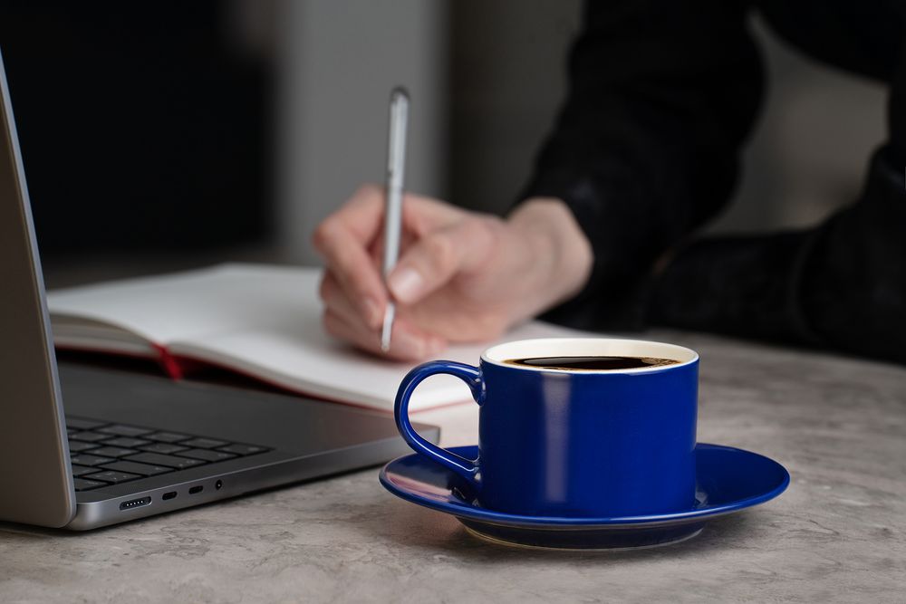 Чайная пара Clio, синяя / Миниатюра WWW (1000)