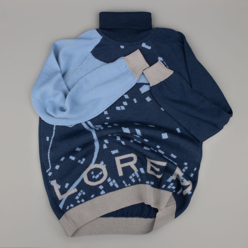 Джемпер на заказ Tricksy Net Reglan, полушерсть / Миниатюра WWW (1000)