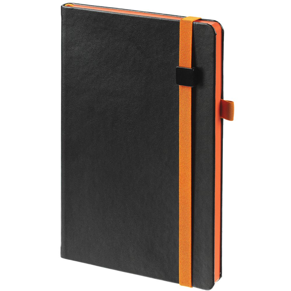 Ежедневник Ton Black, недатированный, черный с оранжевым / Миниатюра WWW (1000)