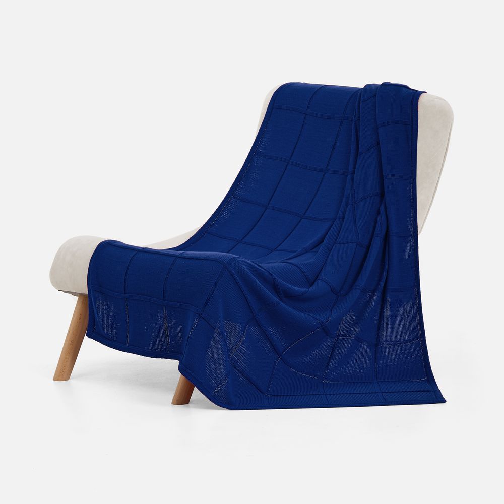 Плед Chainfield, темно-синий (кобальт) / Миниатюра WWW (1000)