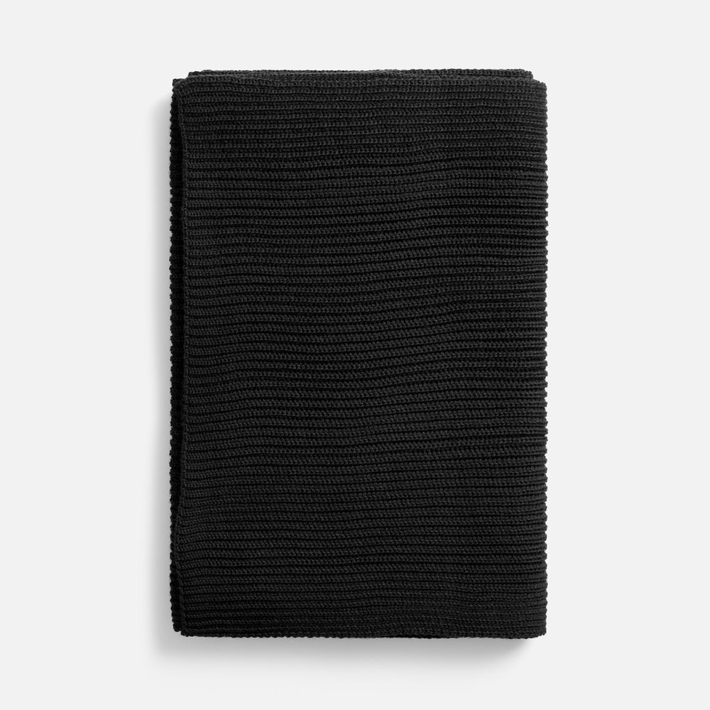 Шарф Nobilis Mono, черный / Миниатюра WWW (1000)