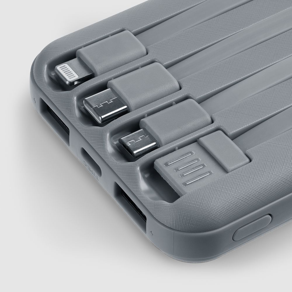 Аккумулятор Omni Qi 10000 мАч, ver.2, серый / Миниатюра WWW (1000)